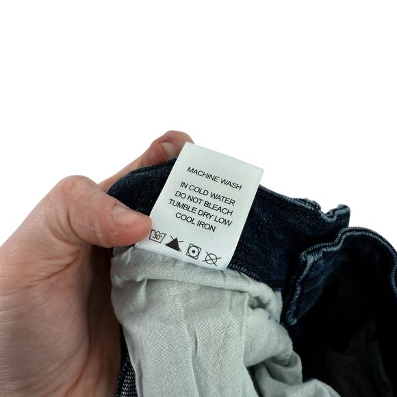 Judy Blue Mid Rise Slim Bootcut Jeans Dark Wash Distressed Western Womens 3/26 - Picture 10 of 10